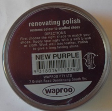 New Purple Shoe Polish New Purple Boot Polish Hand Bag Polish